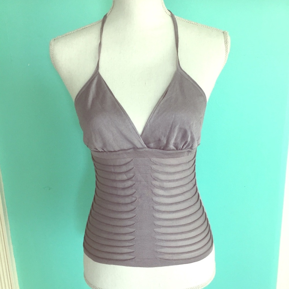 Yves Saint Laurent Rive Gauche silk knit Halter